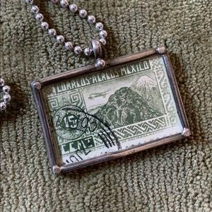 Mexican stamp set in 925 SS